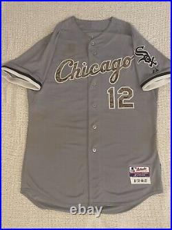 CONNOR GILLASPIE 2013 Game Used Away Armed Forces Day Jersey White Sox Worn 5/18