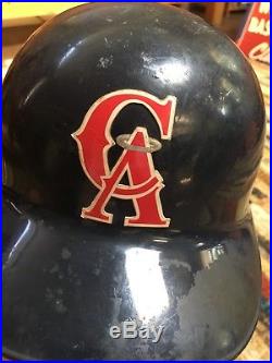 California Angels Game Used and Team Issued Helmets 1995 Road & 2006