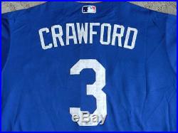 Carl Crawford 2016 Los Angeles Dodgers player/game used jersey MLB authenticated