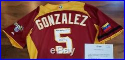 Carlos Gonzalez 2013 World Baseball Classic Game Used Autograph Jersey Mlb