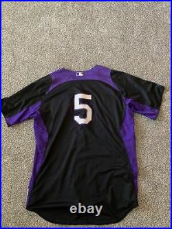 Carlos Gonzalez Issued But Shows Use Colorado Rockies Game Jersey
