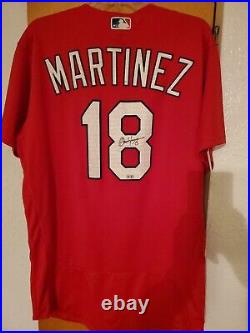 Carlos Martinez St Louis Cardinals Team Issued /game Jersey Signed Mlb Cert