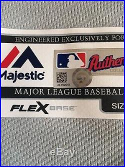Carlos Ruiz game worn used 2016 Phillies Road jersey MLB COA