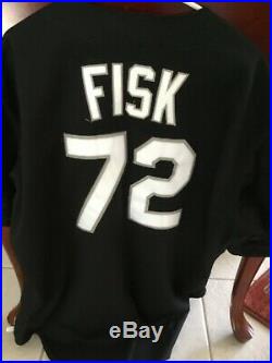 Carlton Fisk 1991 game used White Sox alternate jersey. HOFer. Rare 1 yearstyle