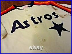 Casey Candaele 1991 Astros Game Used Worn Alamo Cream Road Jersey Goodman & Sons