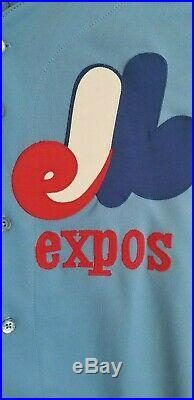 Casey Candele 1987 Montreal Expos game used worn road jersey, Miedema & BPH LOAs