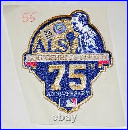Chad Smith Detroit Tigers Lou Gehrig Game Used Als Ny Yankee Speech Jersey Patch