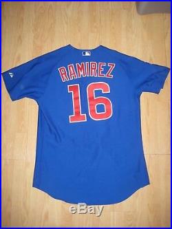 Chicago Cubs Authentic Aramis Ramirez Jersey Game Used 2008 Blue Alternate