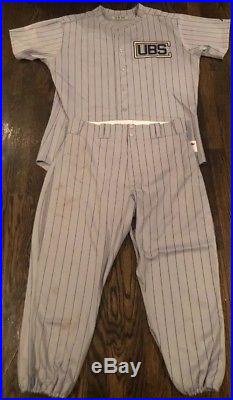 Chicago Cubs Game Used 1918 Throwback Jersey+pants/ Marlon Byrd 2011/steiner Coa