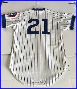 Chicago Cubs HOME JERSEY #21 Early 80s Game Worn Johnstone Randle