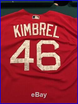 Chicago Cubs/Red Sox Craig Kimbrel 2018 Game Used Jersey MLB Authenticated