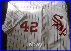 Chicago White Sox 2012 Game Used Jackie Robinson Jersey Dyan Viceado LF