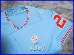 Chicago White Sox Vintage 1975 Road Game Used / Worn Jersey. Bart Johnson