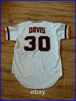 Chili Davis Game Used Worn 1982 San Francisco Giants Rookie Jersey Autographed