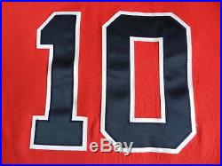 Chipper Jones 2011 Atlanta Braves game used jersey with Ernie Johnson patch