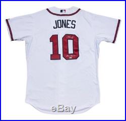Chipper Jones Atlanta Braves Game Used Jersey Final Career RBI MLB Auth
