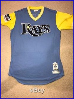 Chris Archer Flaco Fuerte Game Worn Used Baseball Players Weekend Jersey MLBHolo