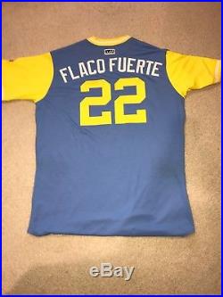 Chris Archer Flaco Fuerte Game Worn Used Baseball Players Weekend Jersey MLBHolo