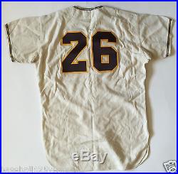 Chris Cannizarro 1969 game used Padres home uniform jersey w number change