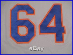 Chris Flexen size 46 #64 2017 New York Mets GAME USED jersey road gray MLB HOLO