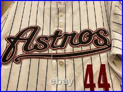 Chris Holt 2000 Houston Astros Game Used Jersey Inaugural Season Patch