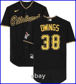 Chris Owings Pittsburgh Pirates Player-Issued #38 Black Road Jersey