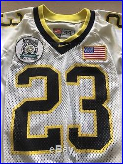 Chris Perry Game Issued Michigan Wolverines 2002 Capital One Bowl Jersey