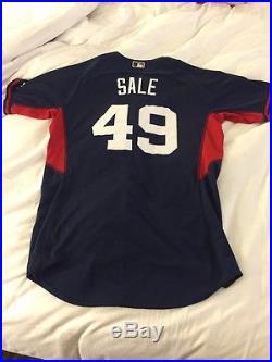 Chris Sale Game Used Jersey 1983' White Sox Red Sox