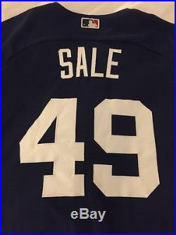 Chris Sale Game Used Jersey 1983' White Sox Red Sox
