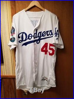 Chris Woodward GAME USED NLCS Game 5 Los Angeles Dodgers Jersey Rangers Manager