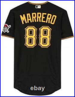 Christian Marrero Pittsburgh Pirates Game-Used #88 Black Jersey vs