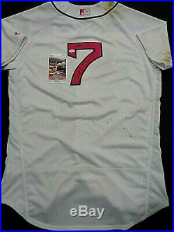 Christian Vazquez Boston Red Sox Autographed Game Used 2017 Jersey coa JSA MLB