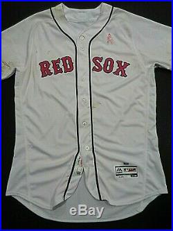 Christian Vazquez Boston Red Sox Autographed Game Used 2017 Jersey coa JSA MLB
