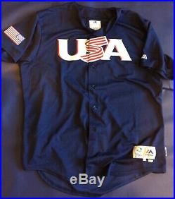 Christian Yelich Game Used 2017 WBC Team USA Jersey MLB Authentic Holo Brewers