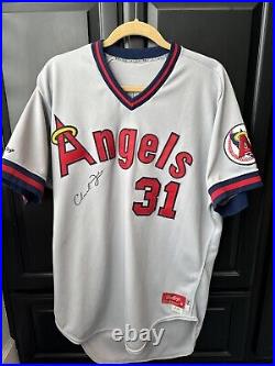 Chuck Finley 1987 Game Worn Angels Jersey Autographed