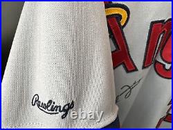 Chuck Finley 1987 Game Worn Angels Jersey Autographed