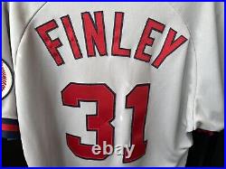 Chuck Finley 1987 Game Worn Angels Jersey Autographed