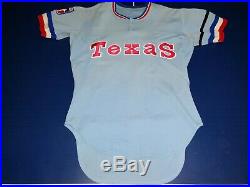 Claudell Washington game worn used 1977 Texas Rangers restored jersey Must See