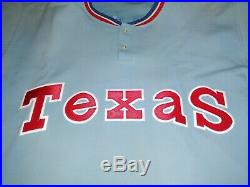 Claudell Washington game worn used 1977 Texas Rangers restored jersey Must See