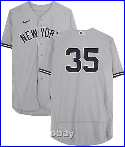 Clay Holmes Yankees Player-Worn #35 Gray Jersey vs Red Sox on July 10, 2022