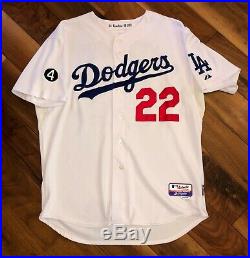 Clayton Kershaw's 2011 LA Dodgers Game-Worn / Used Home Jersey #22 MLB Uniform