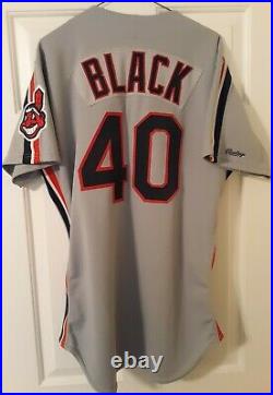 Cleveland Indians Bud Black 1990 Game Used Jersey Chief Wahoo Rockies
