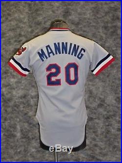 Cleveland Indians, Vintage 1982 Rick Manning Game Used / Worn Road Jersey