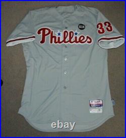 Cliff Lee Philadelphia Phillies 2015 Game Issued Majestic Cool Base Jersey