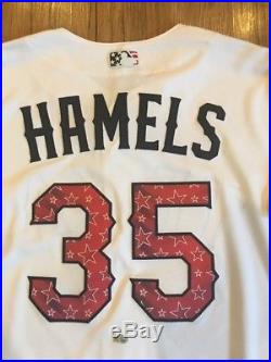 Cole Hamels Independence Day Texas Rangers Game Used Jersey