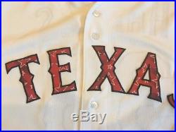 Cole Hamels Independence Day Texas Rangers Game Used Jersey