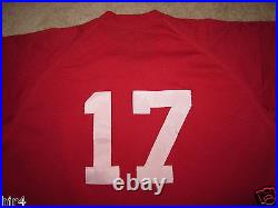 Columbus RedStixx #17 Cleveland Indians Minor League Game Used Worn Jersey 44