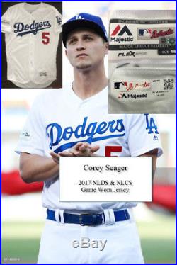Corey Seager Game Used/Worn Playoff Jersey MLB Authenticated LA Dodgers