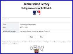 Corey Seager Game Used/Worn Playoff Jersey MLB Authenticated LA Dodgers