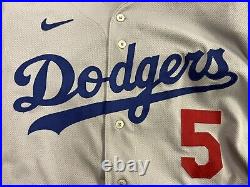Corey Seager Los Angeles Dodgers Game Used Worn Jersey 2021 MLB Auth Matched